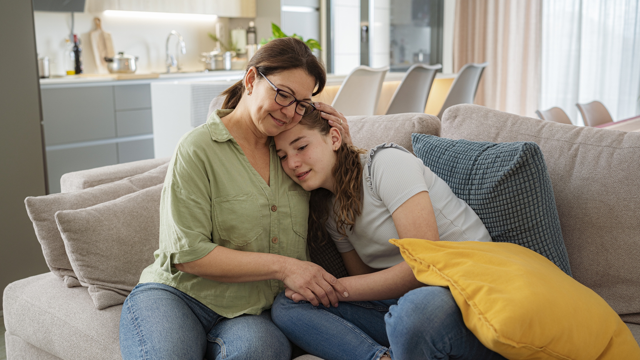 Parent and teen