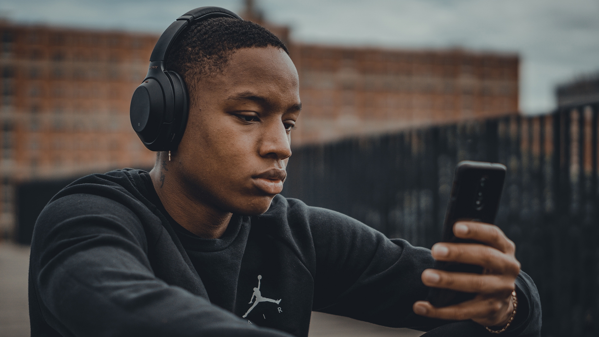 Person with headphones