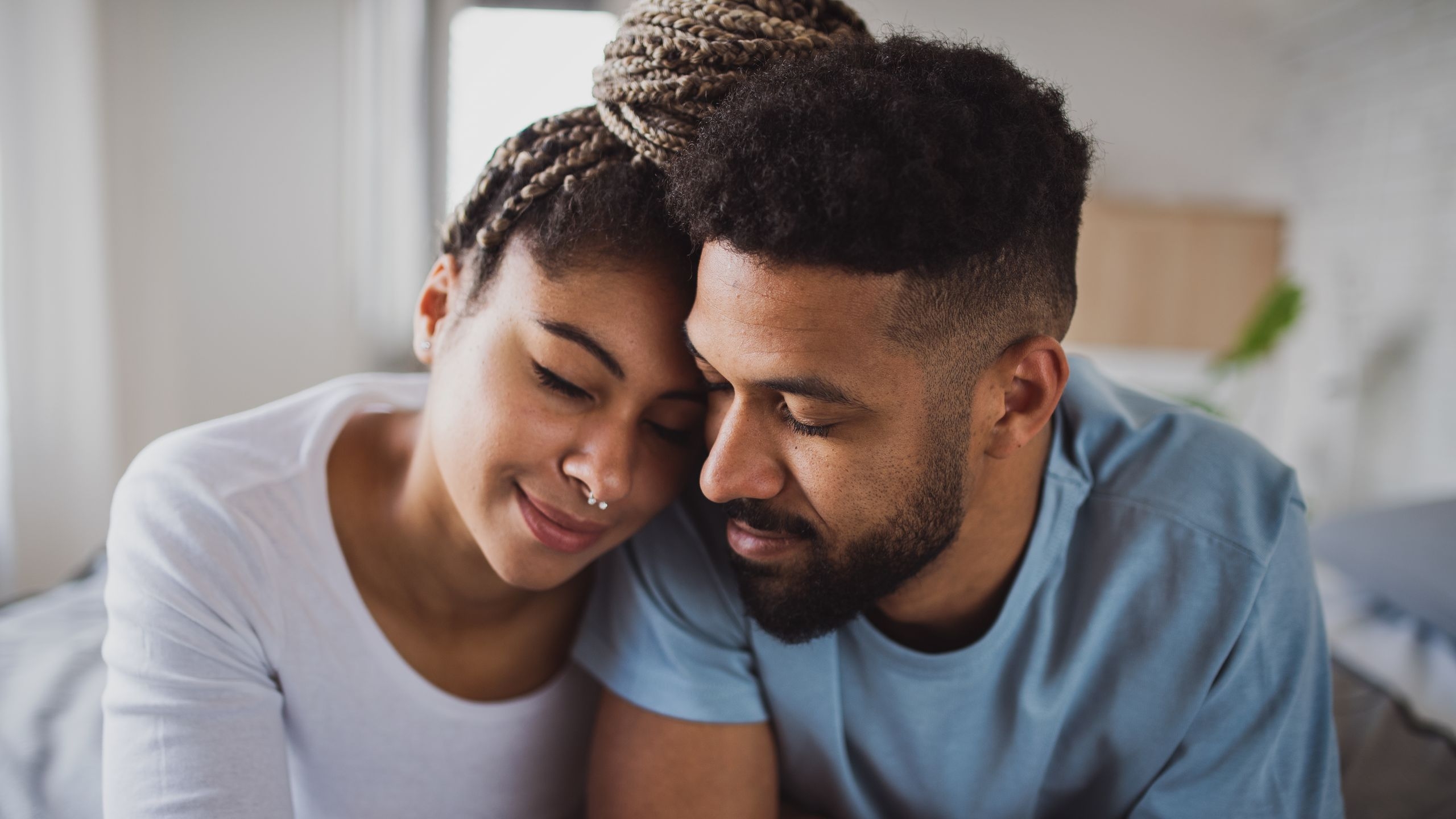 Thoughtful couple