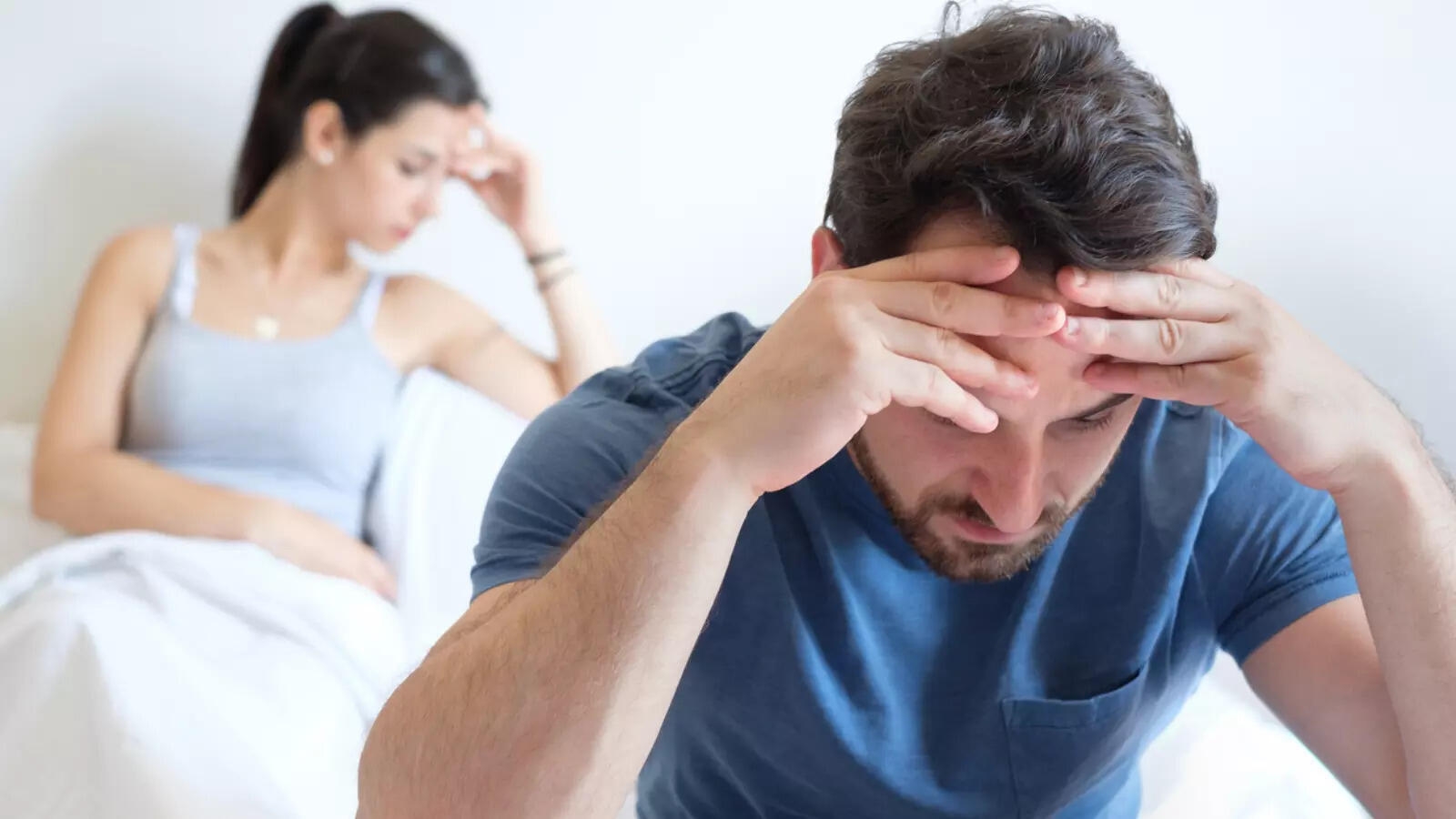 Unhappy couple