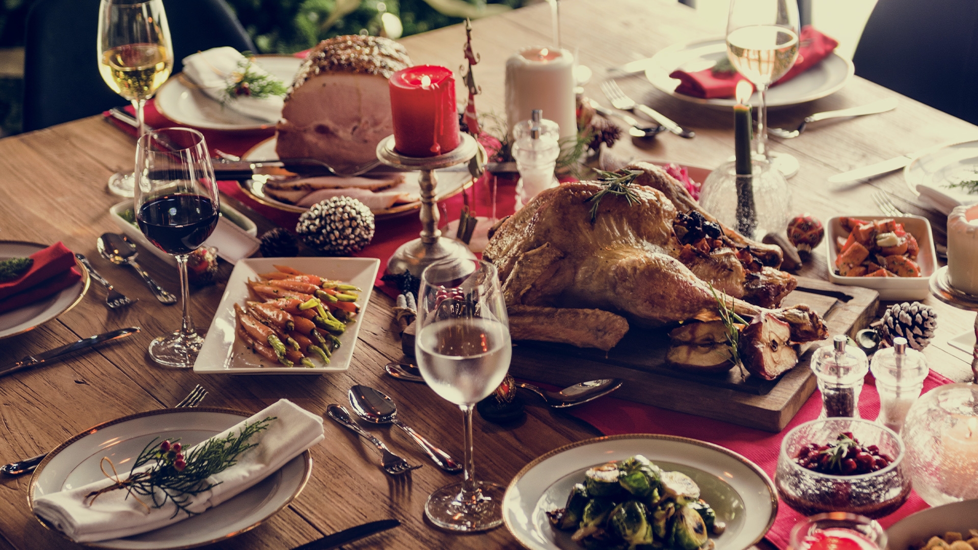 Family dinner table