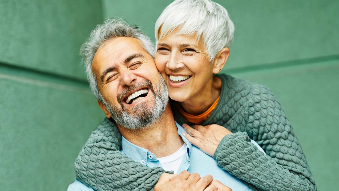 Happy retired couple