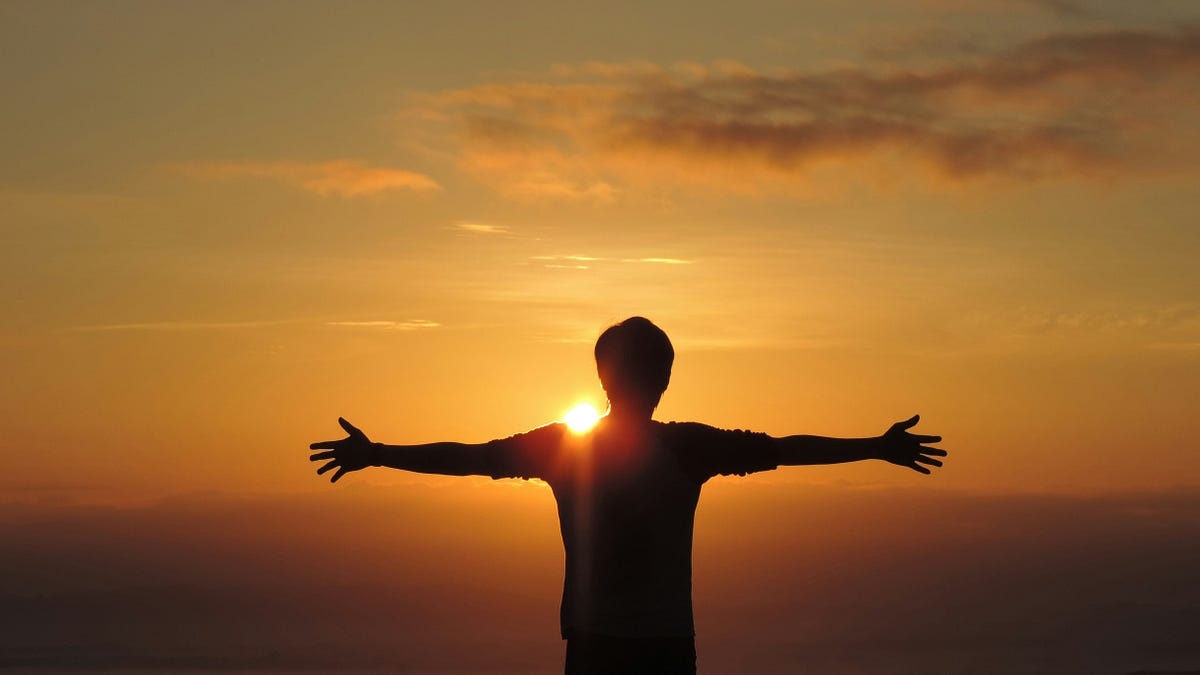 Person in sunlight