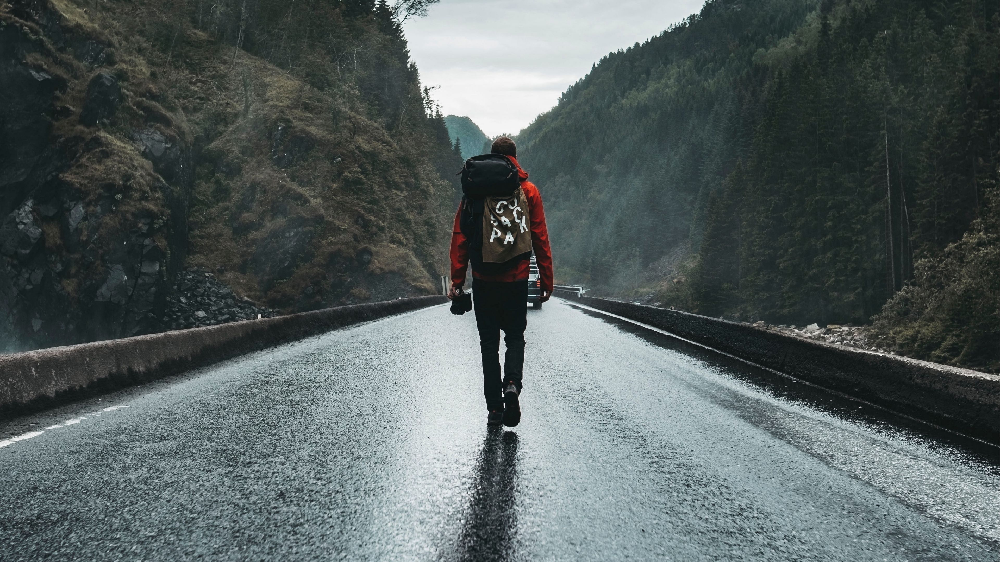 Person walking alone