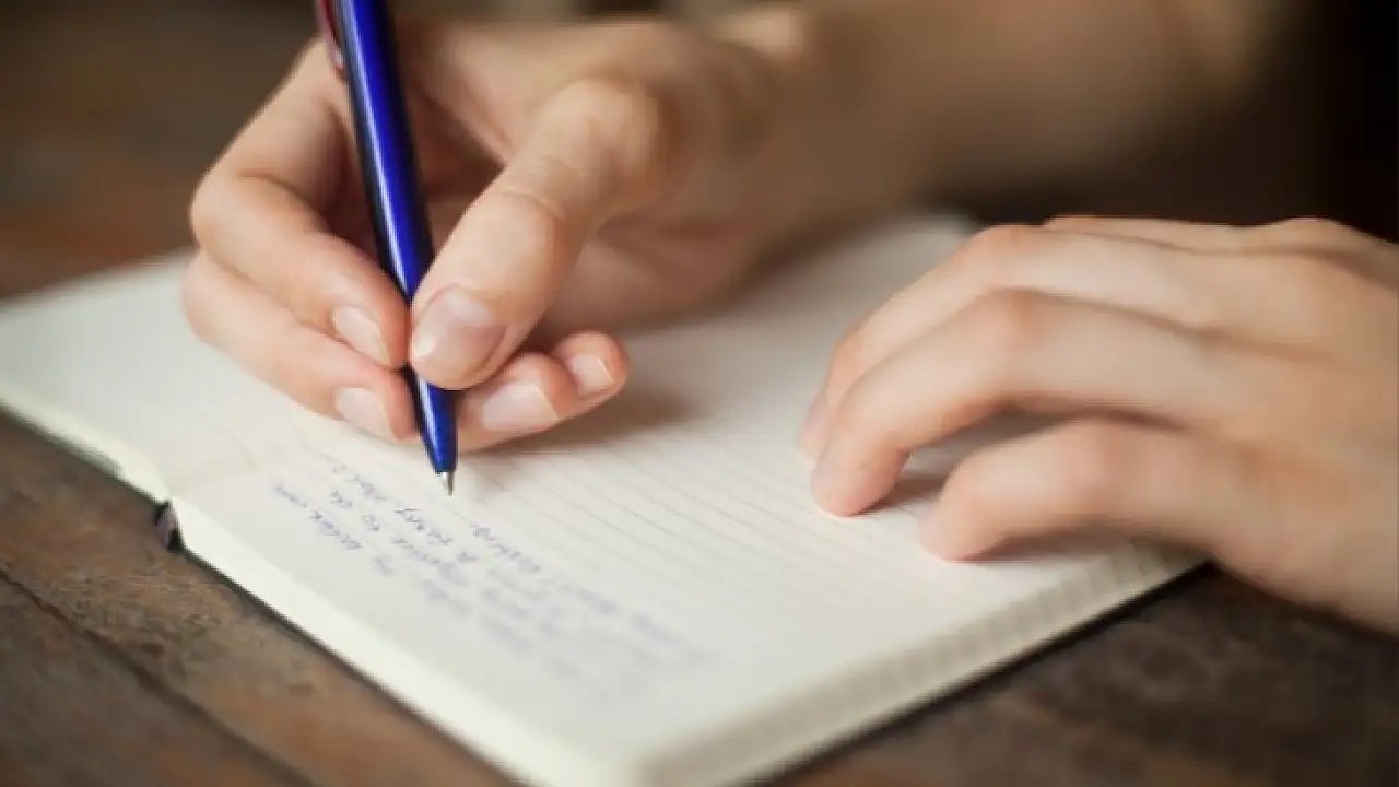 Person writing