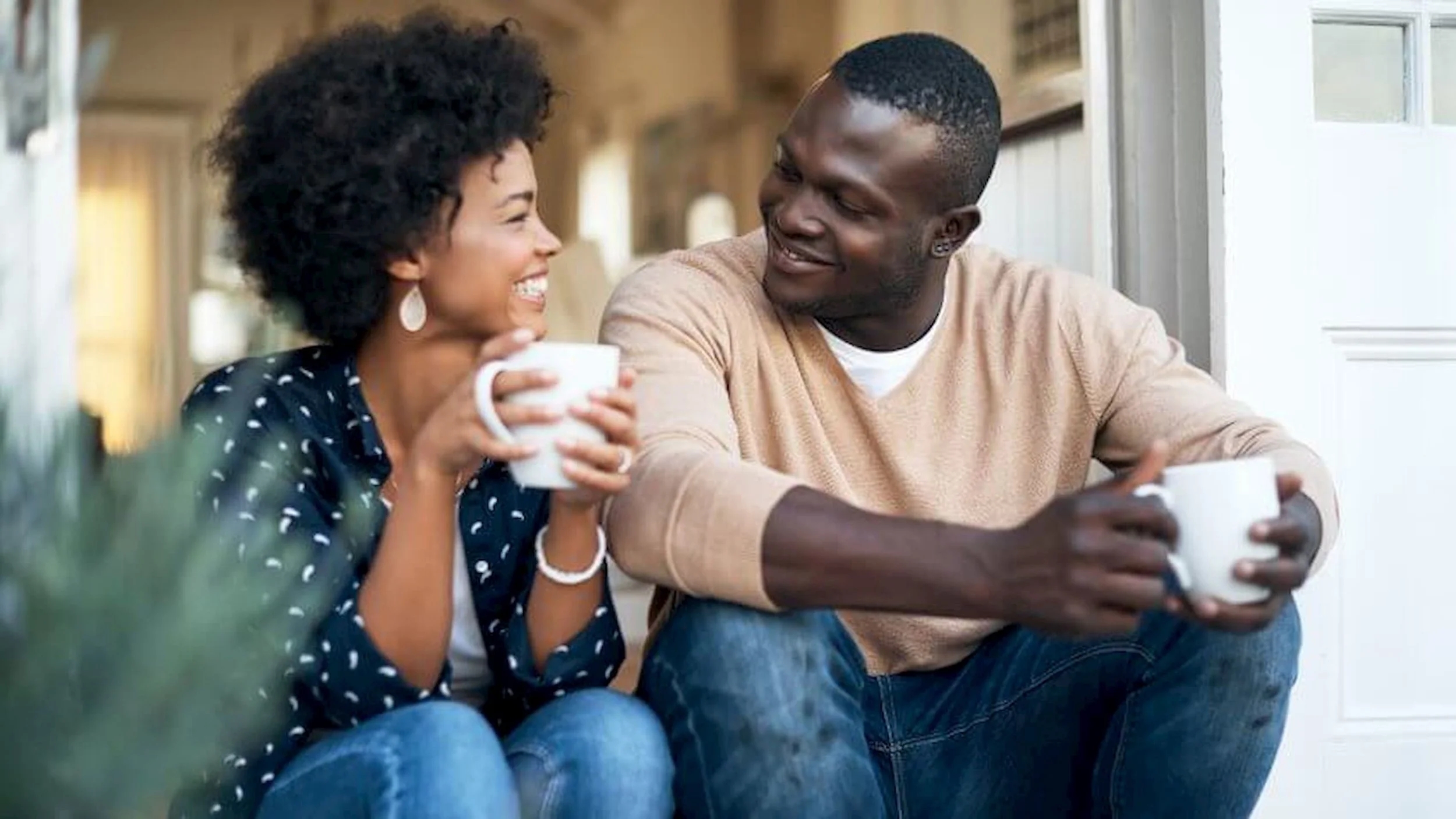 Couple talking