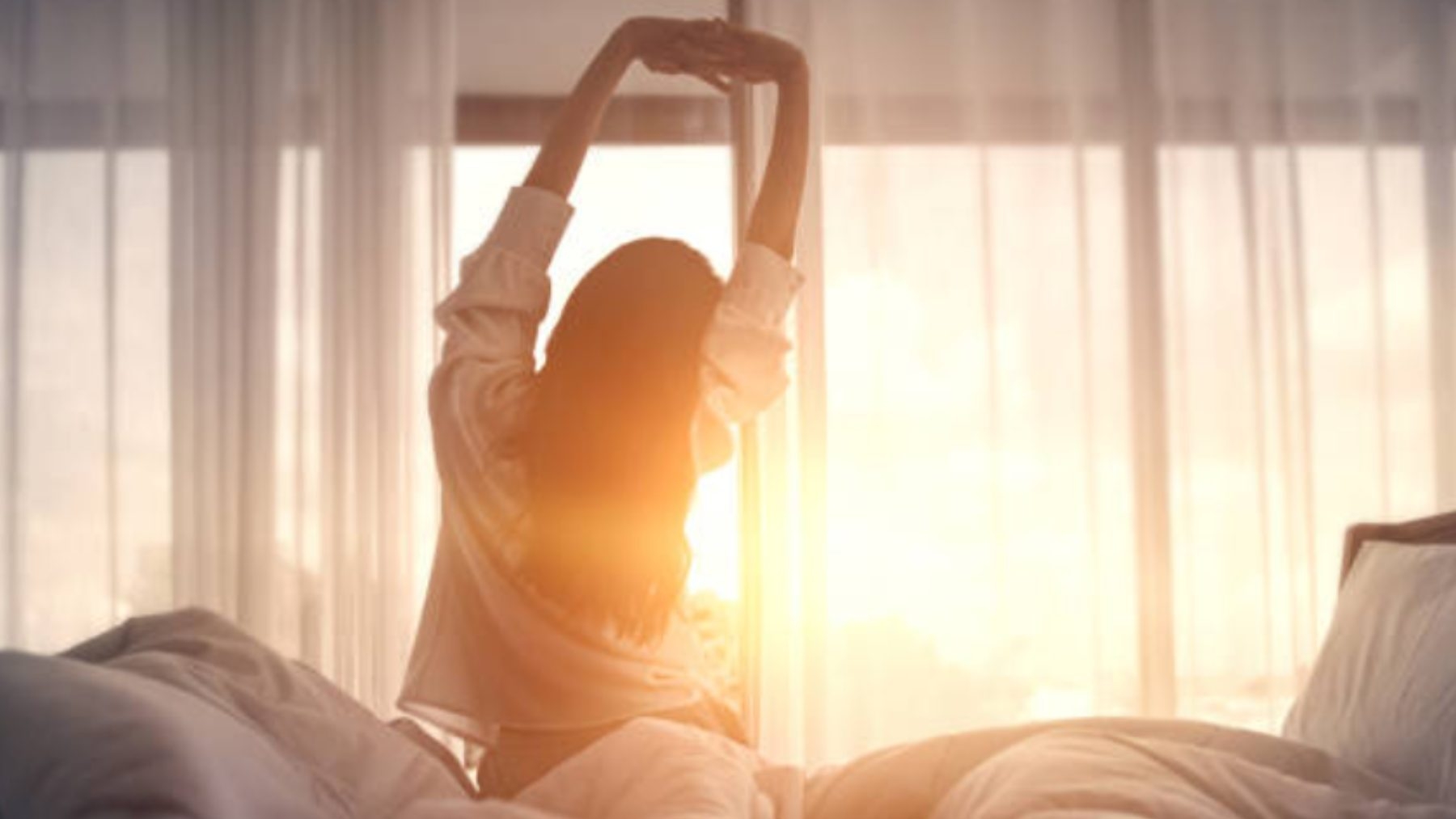 Focused person waking