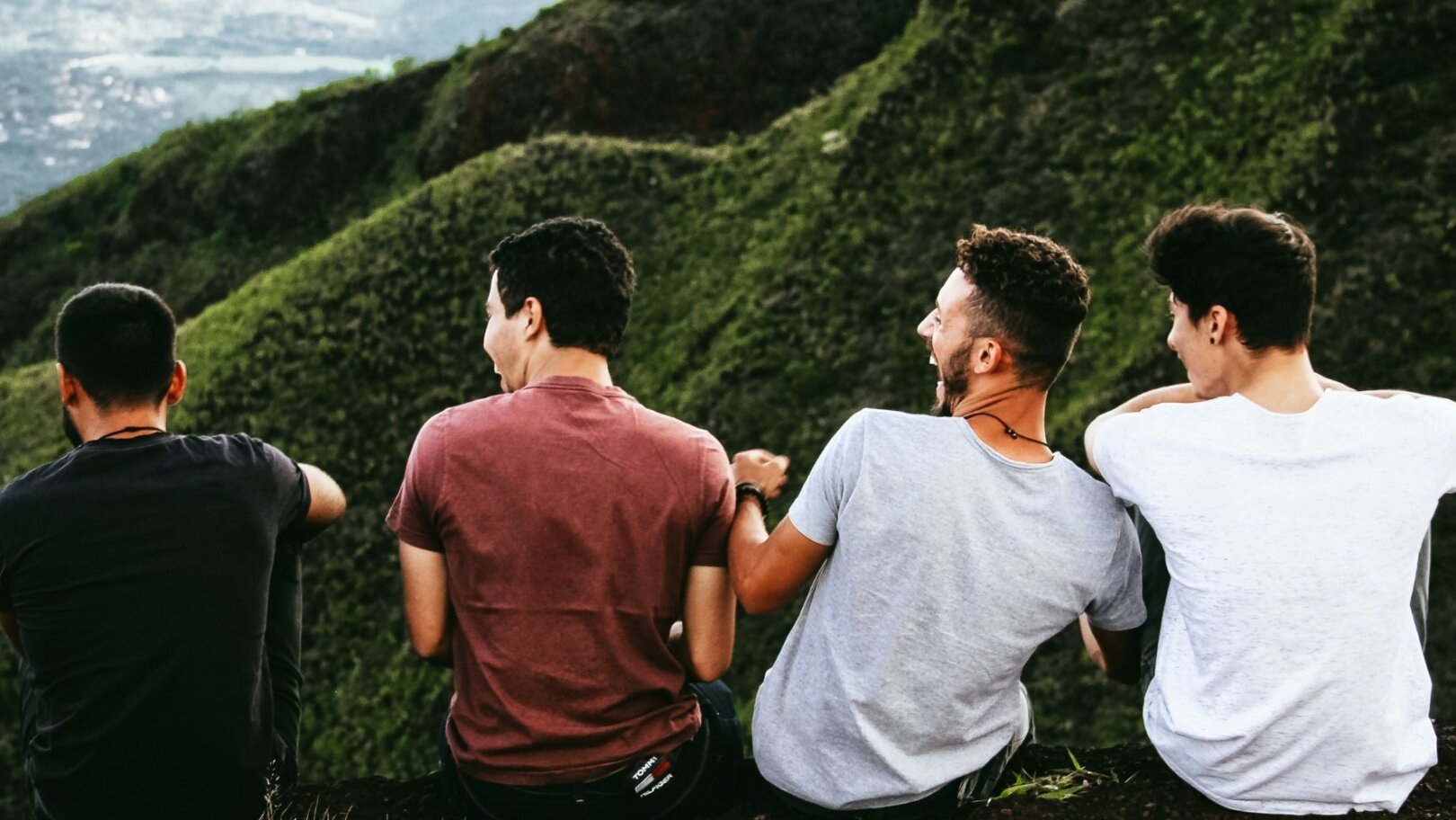 Friends talking