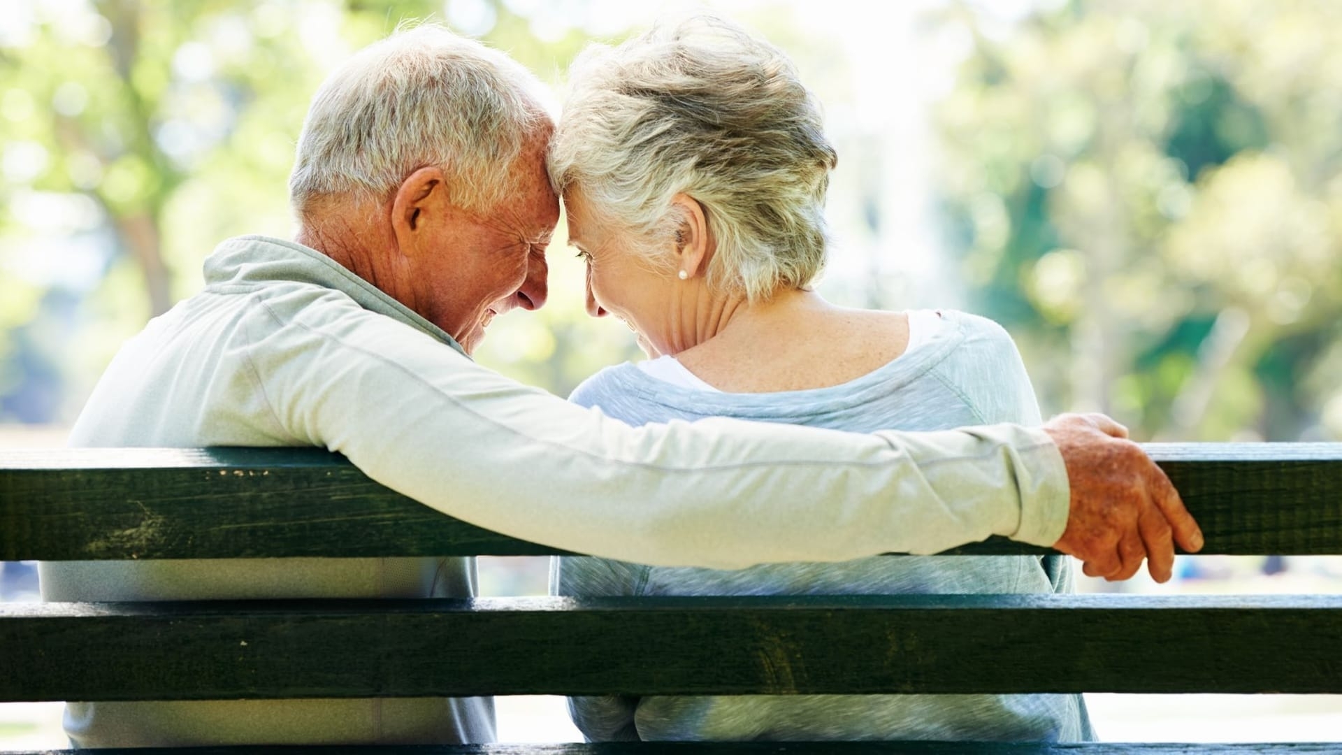 Happy older couple