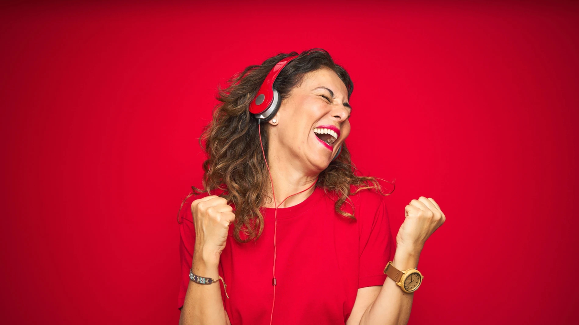 Person humming music