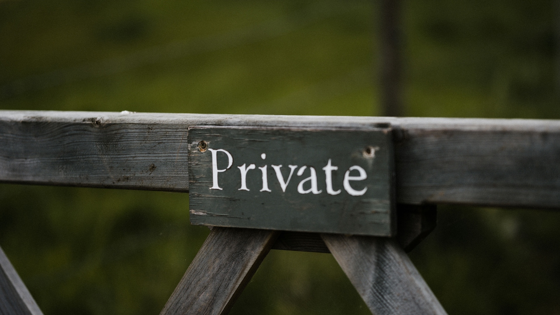 Person protecting privacy