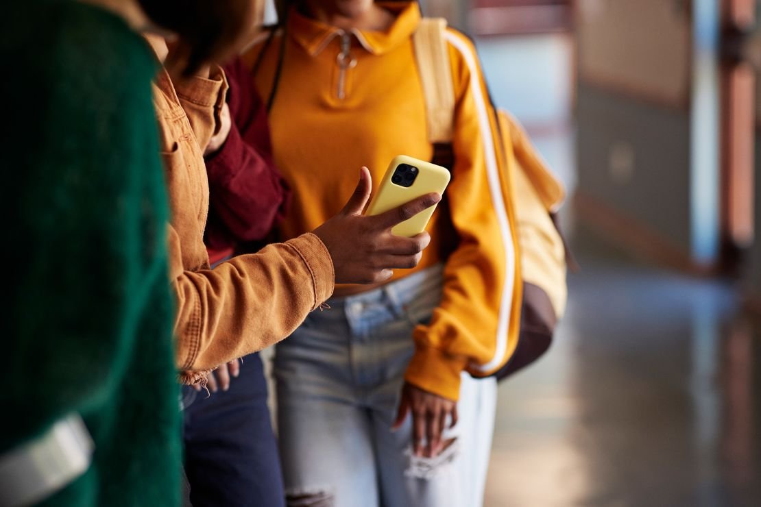 Friend texting on phone