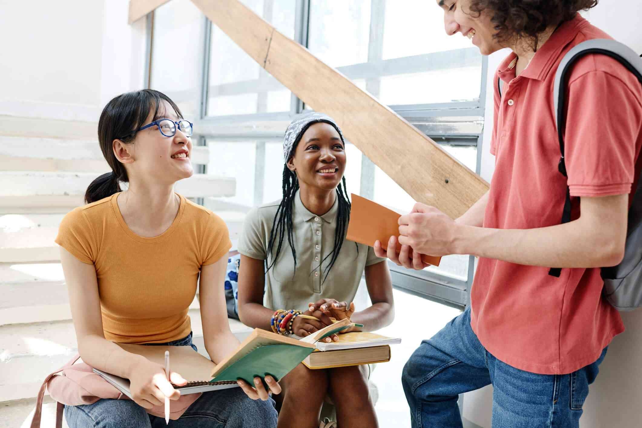 Friends having difficult conversation