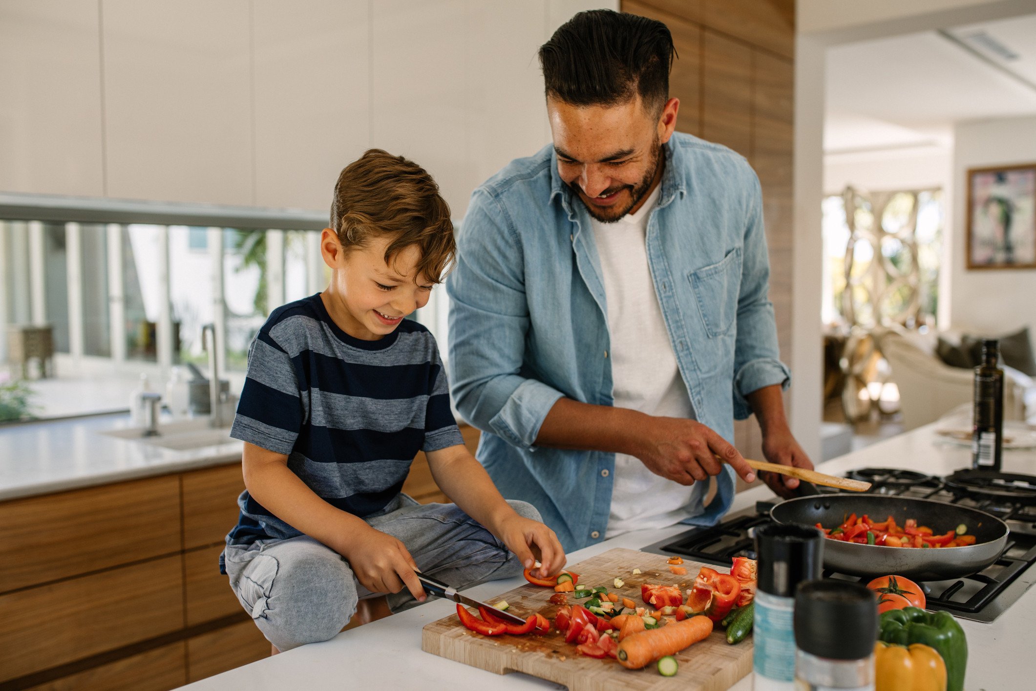 Home kitchen cooking
