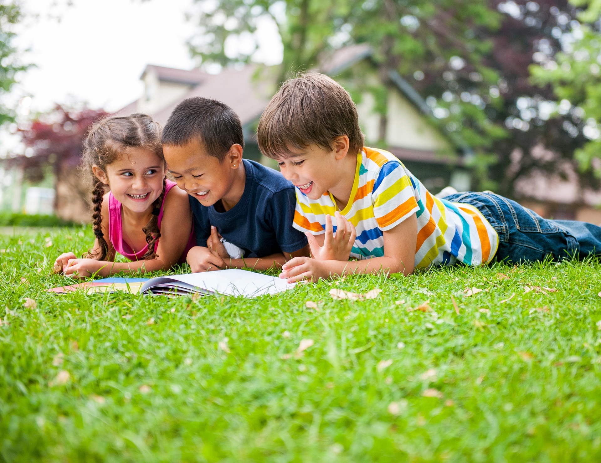 Kids playing outside