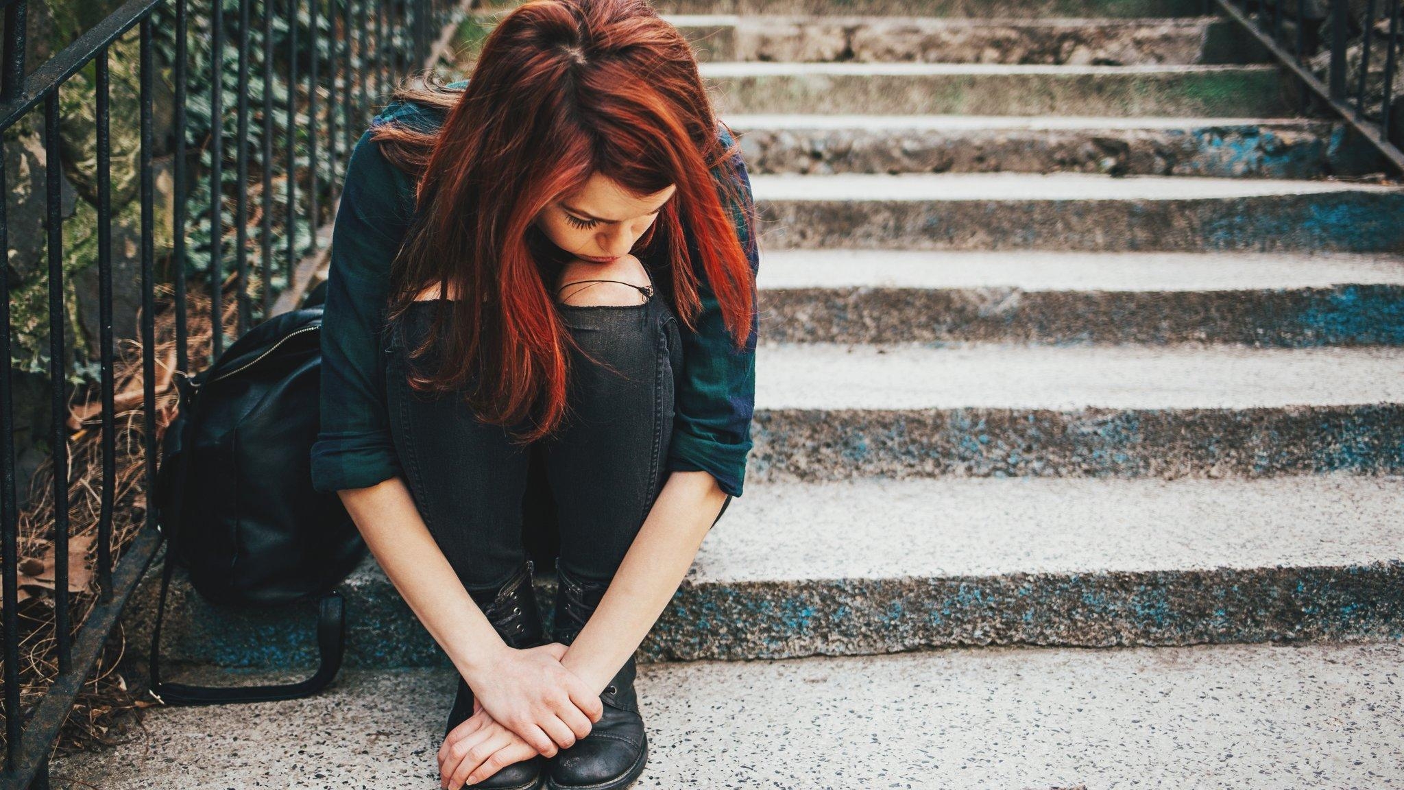 Lonely teenager