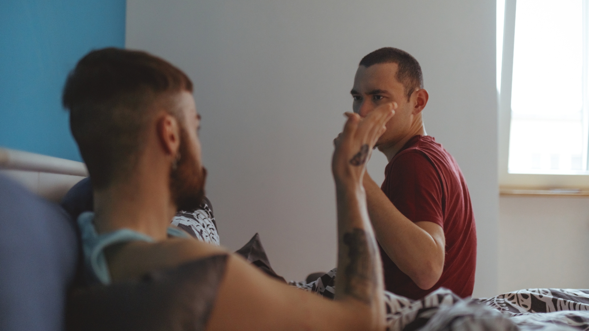 Man arguing