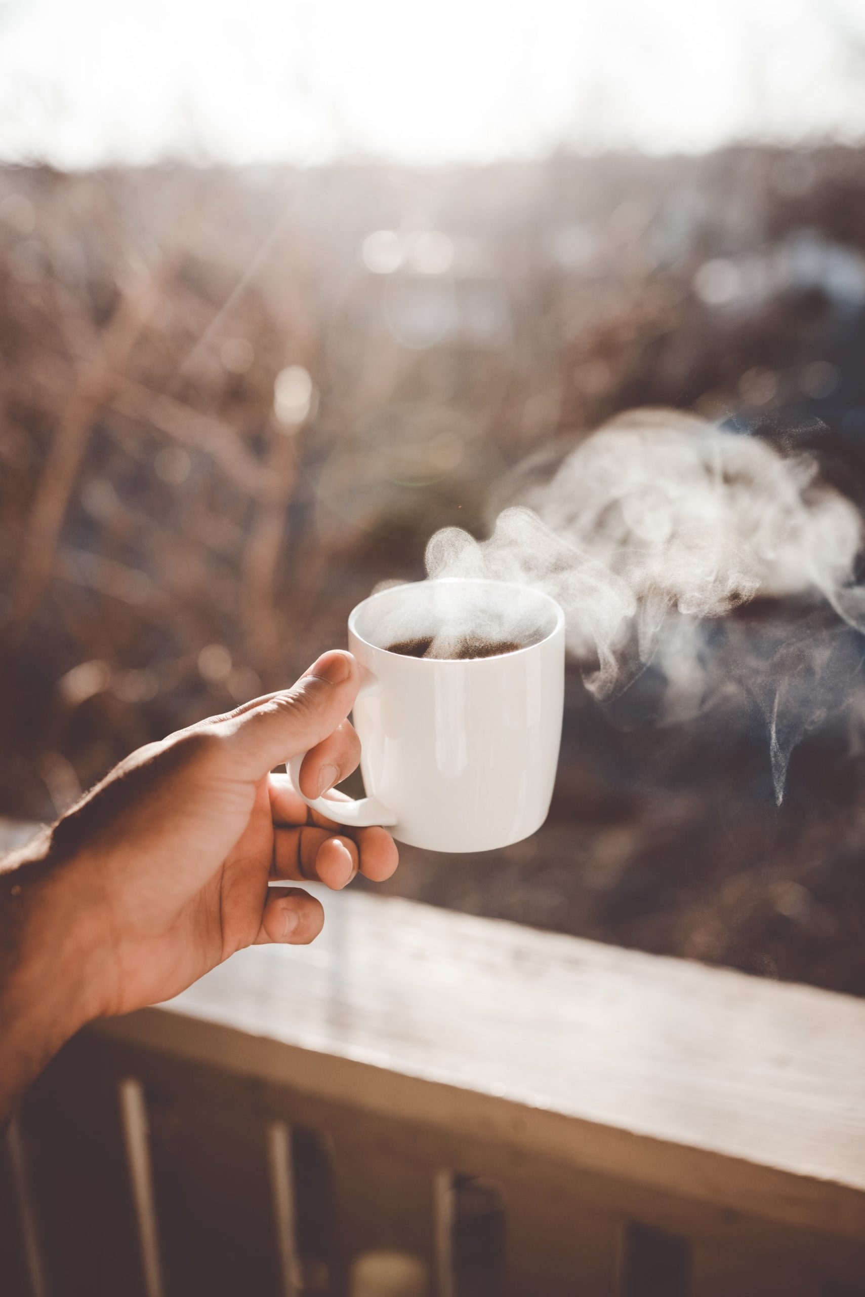Morning coffee routine