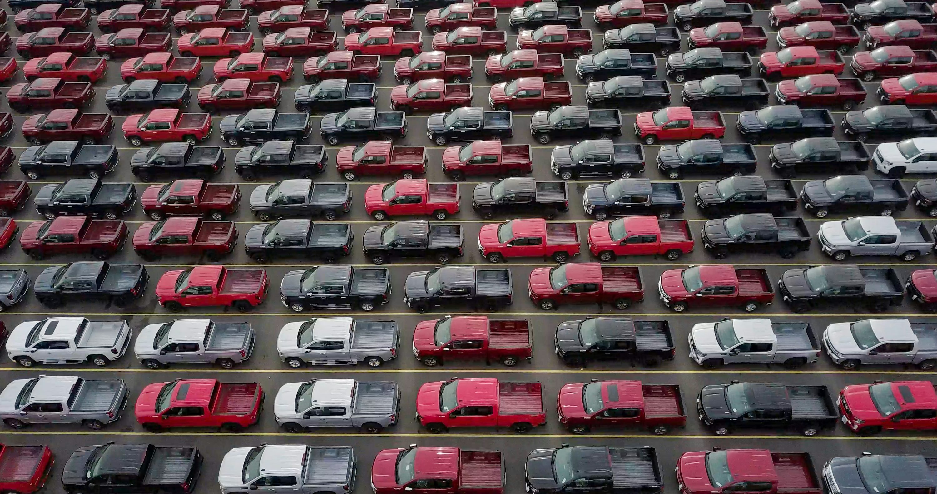 Neat parking space