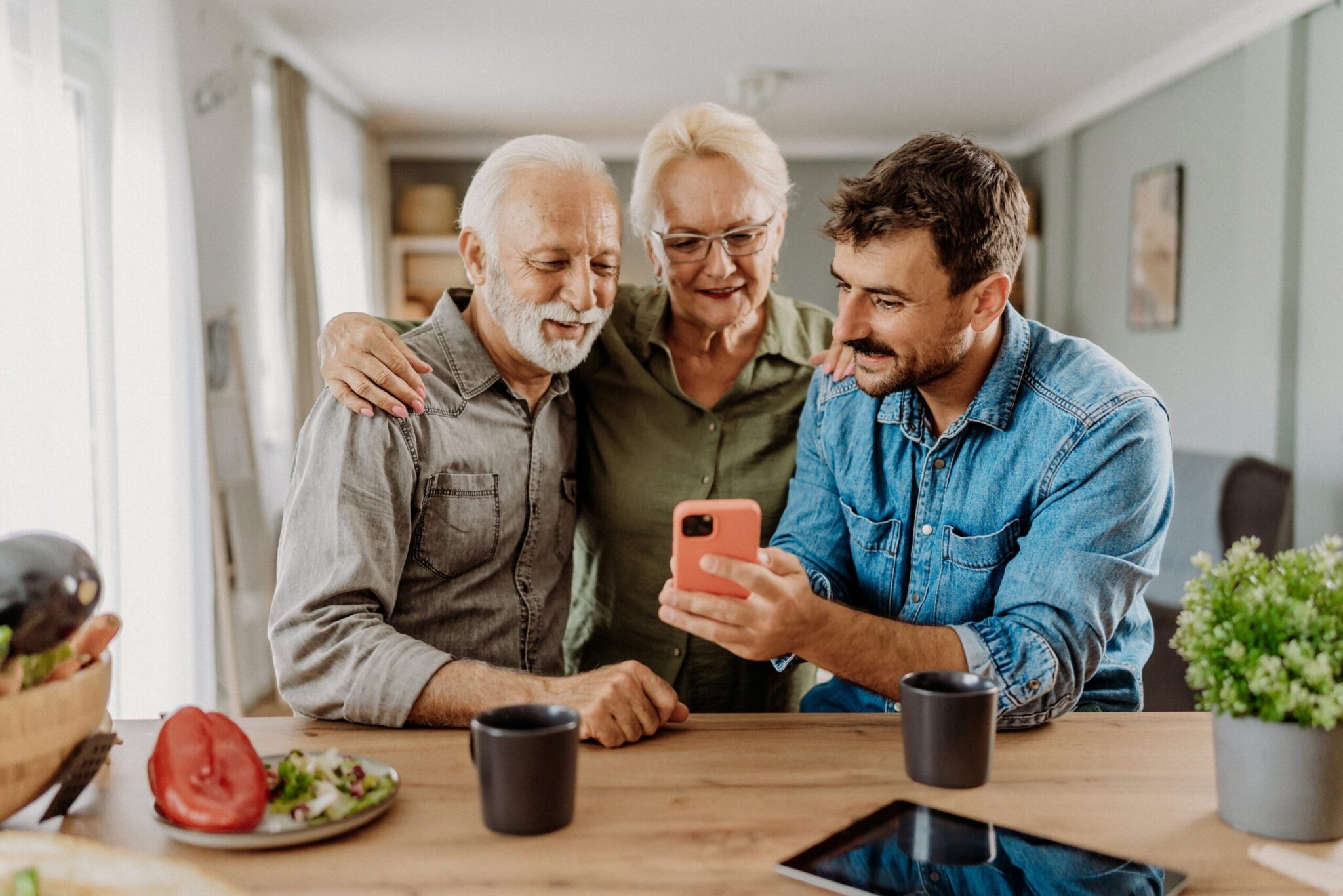 Parent making phone call