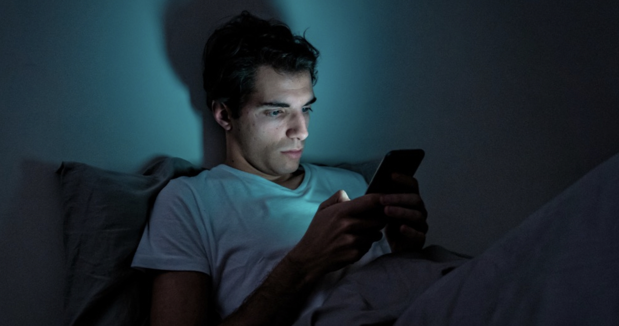 Person checking phone