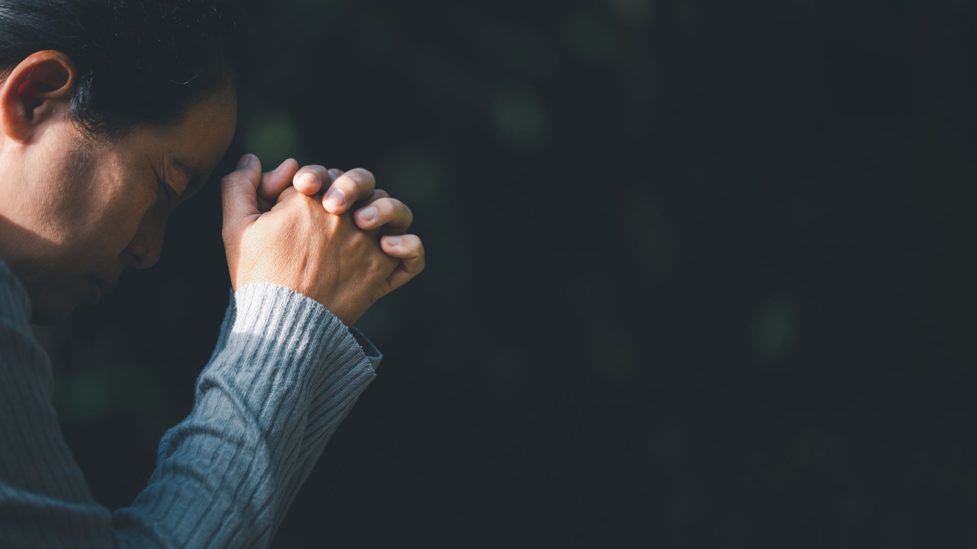 Person praying