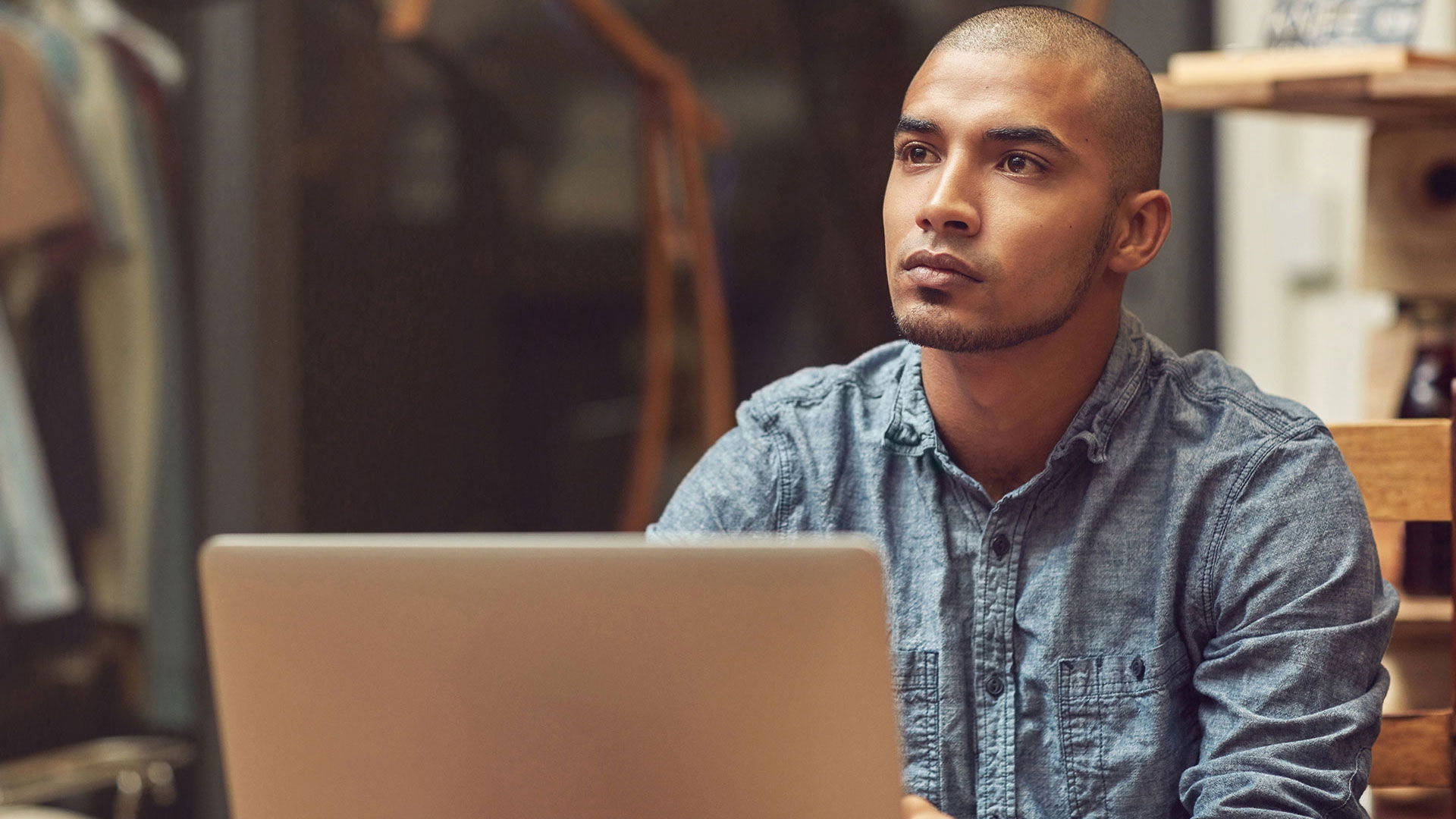 Person using laptop