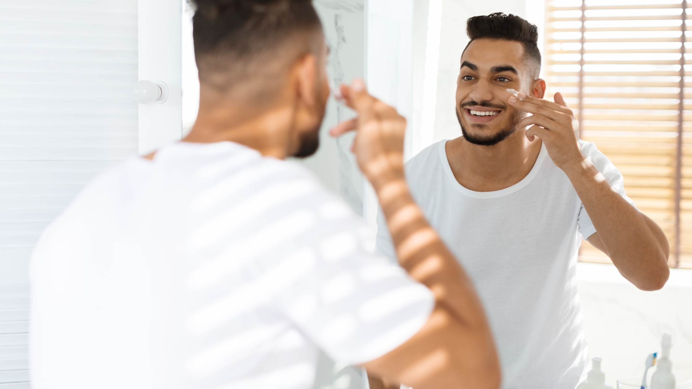 Happy person mirror