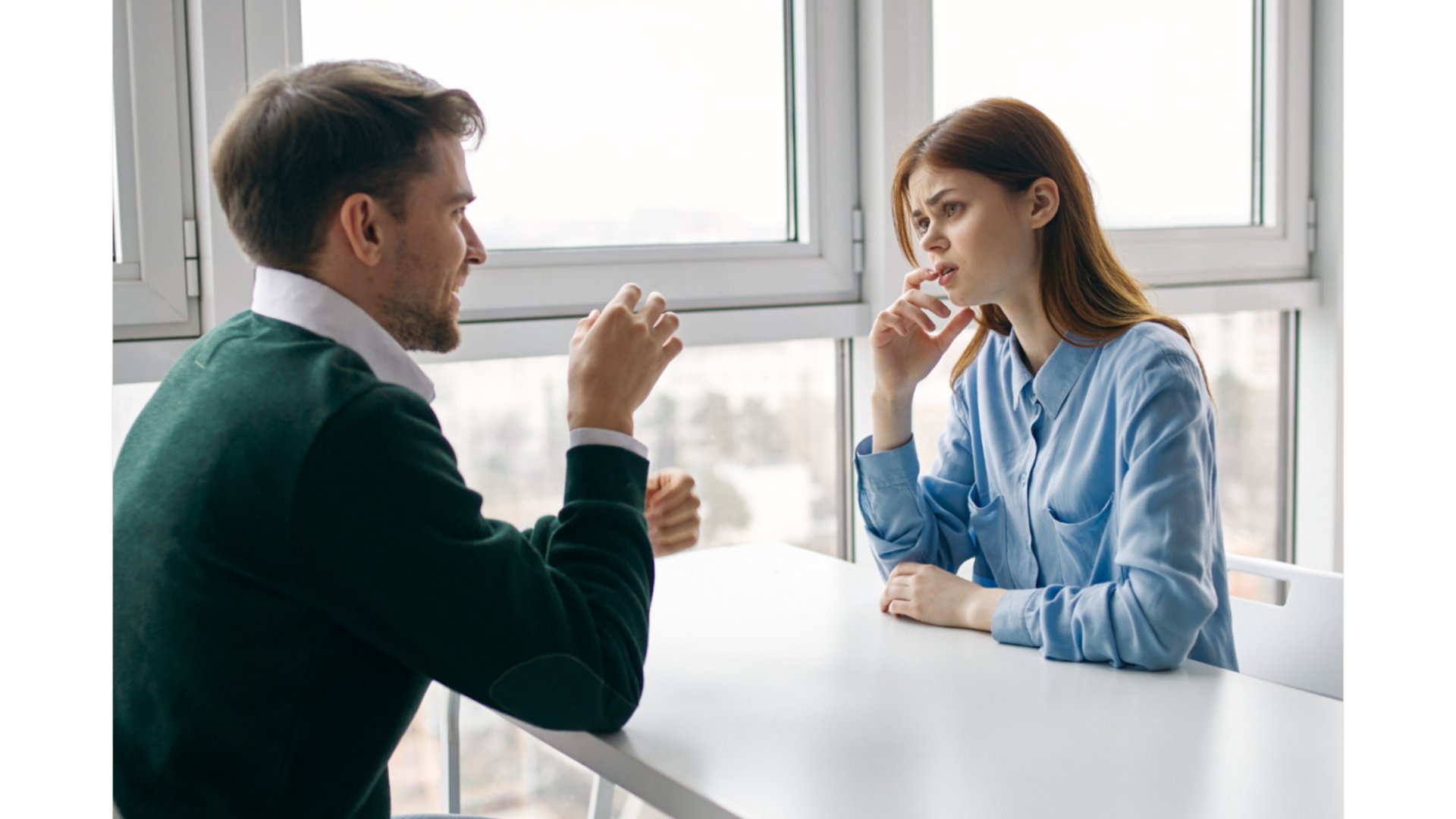Quiet person talking