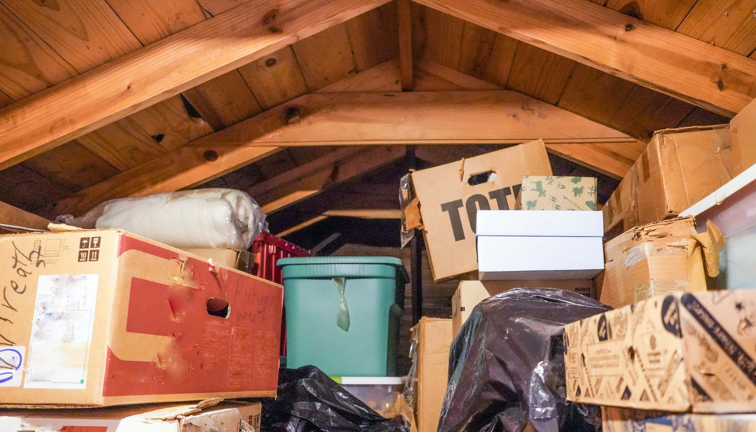 Cluttered moving boxes