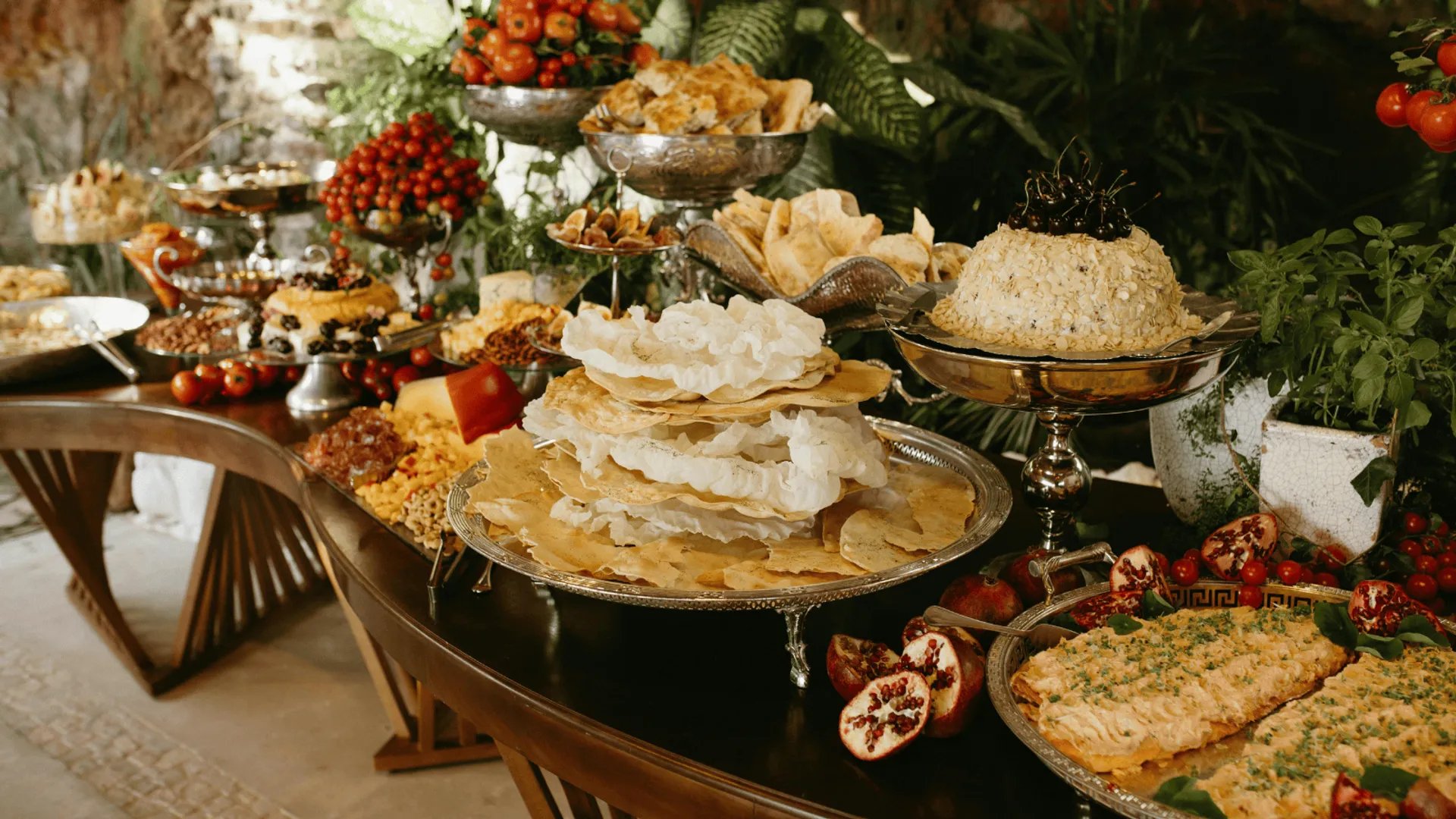 Holiday dessert table