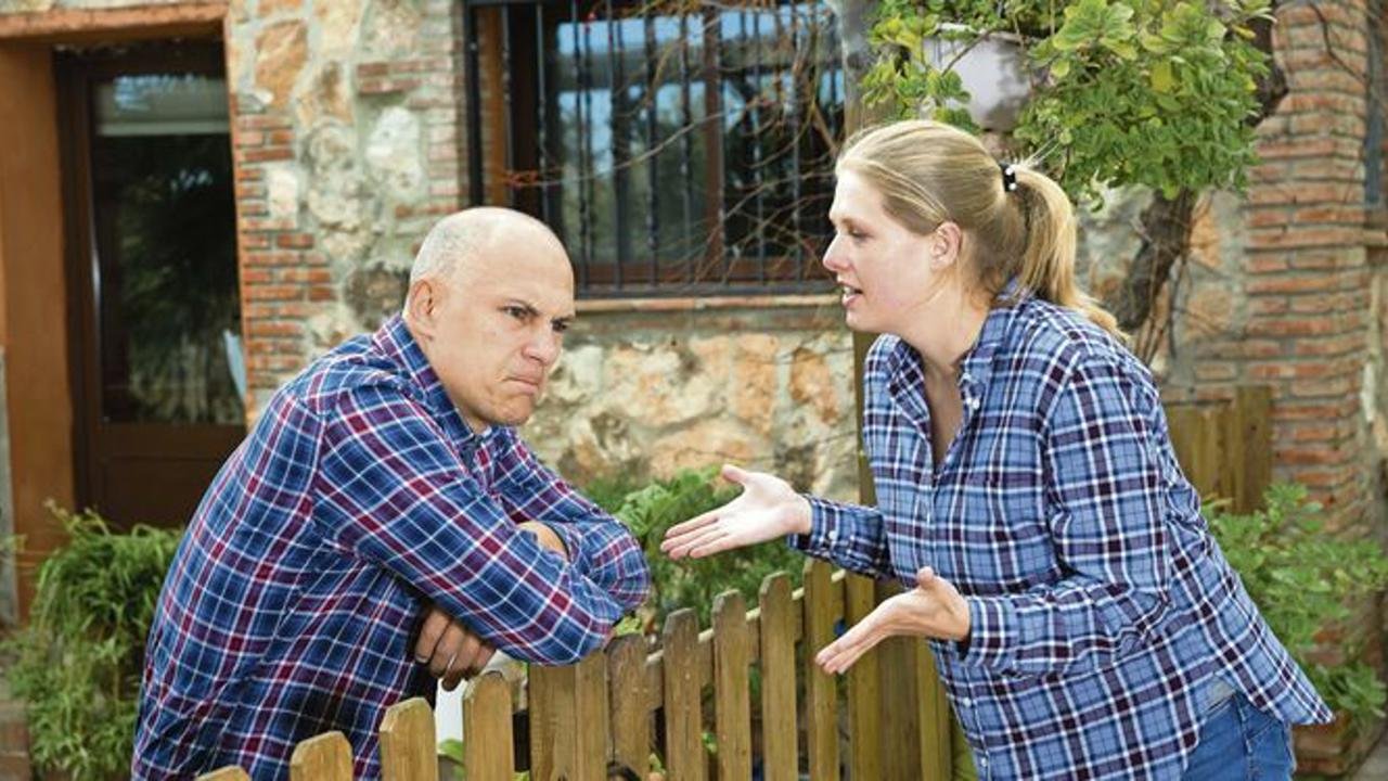 Neighbors chatting