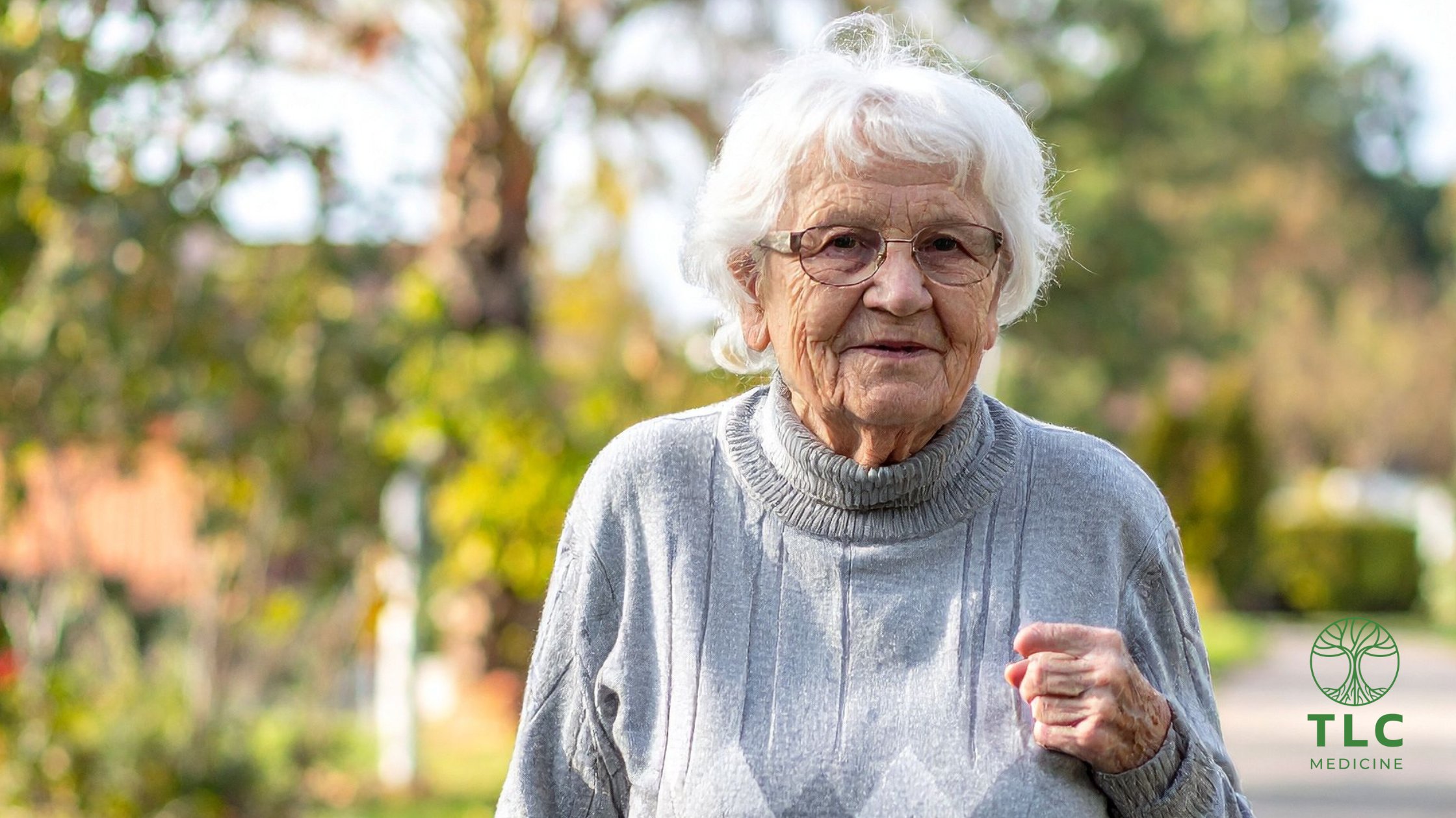Older adult walking