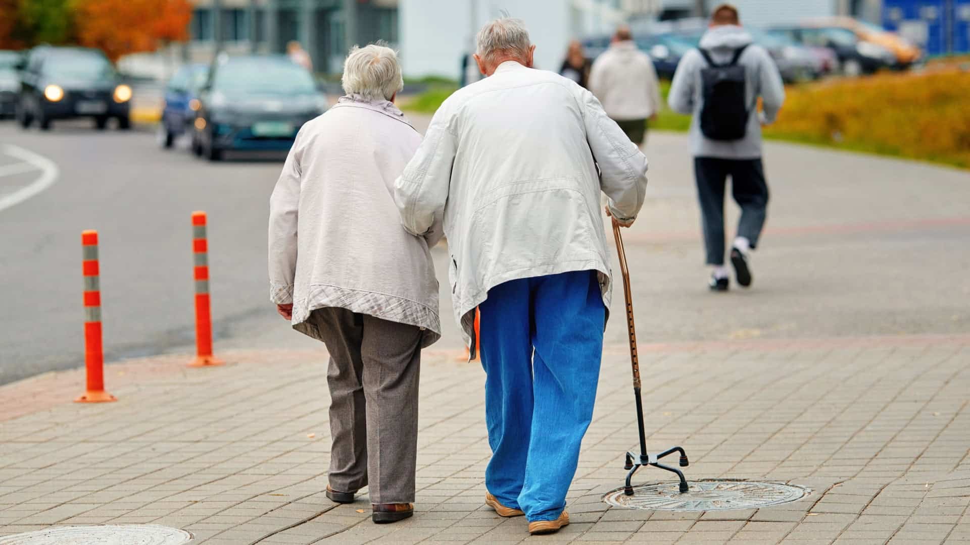 Older adults walking
