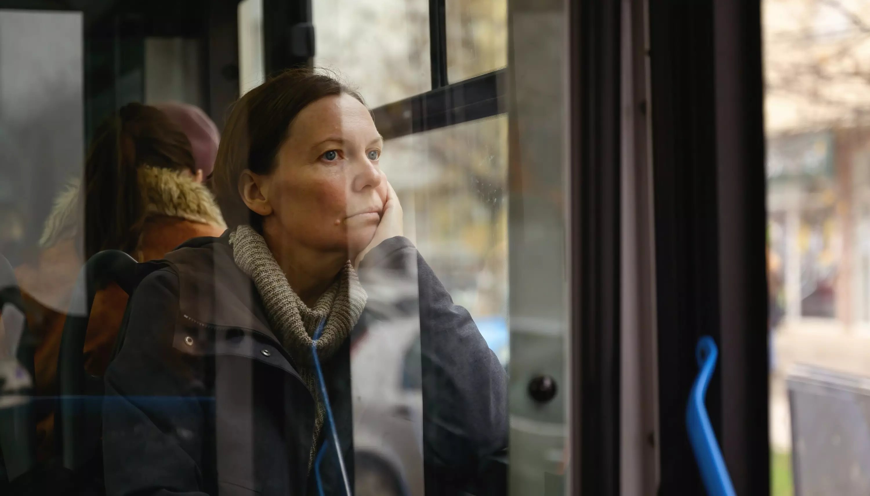 Person on bus