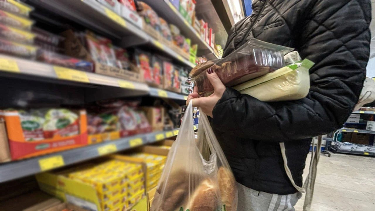 Putting groceries away