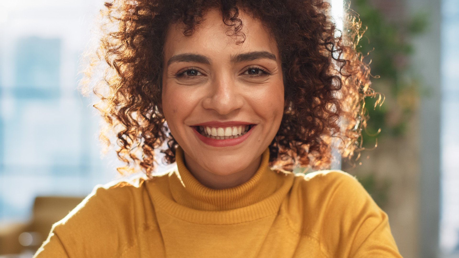 Smiling woman ID