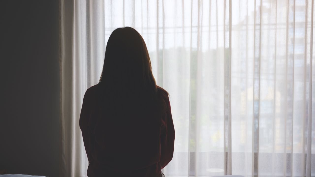 Woman alone