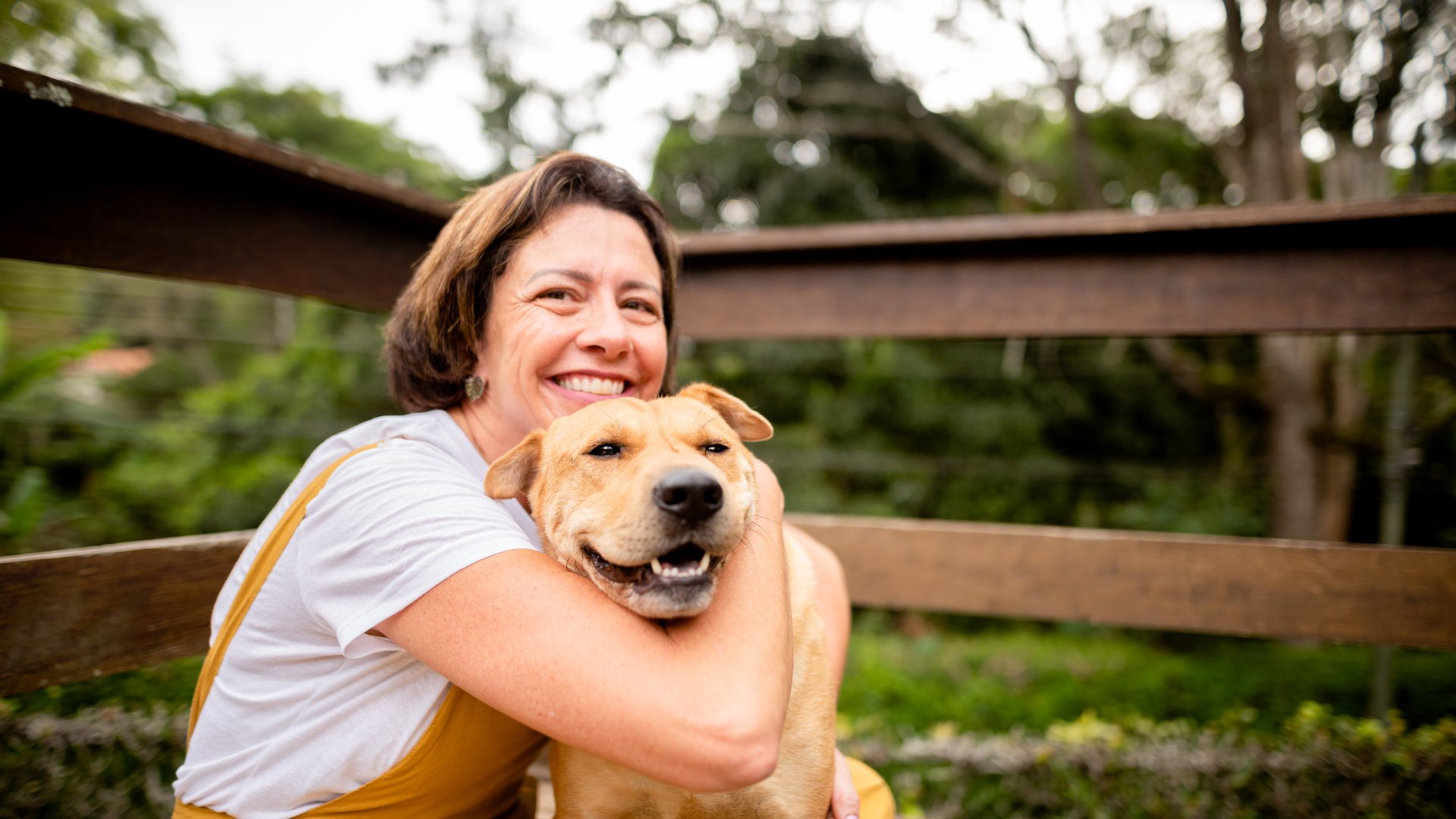 Old woman with dog