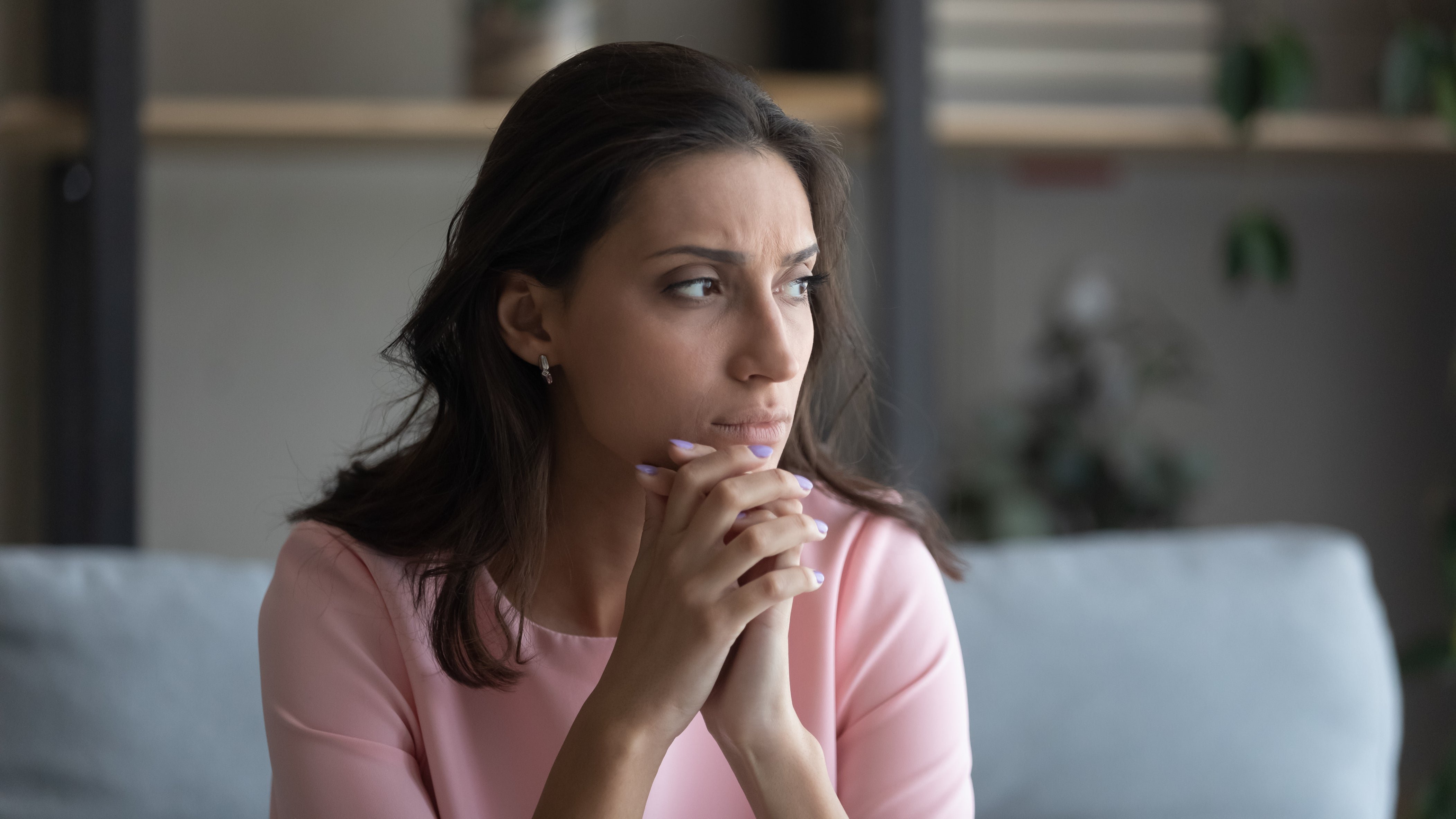 Anxious woman