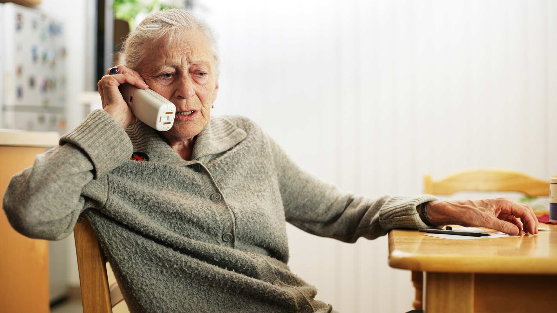 Older parent phone call