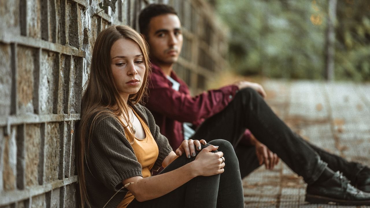 Sad couple