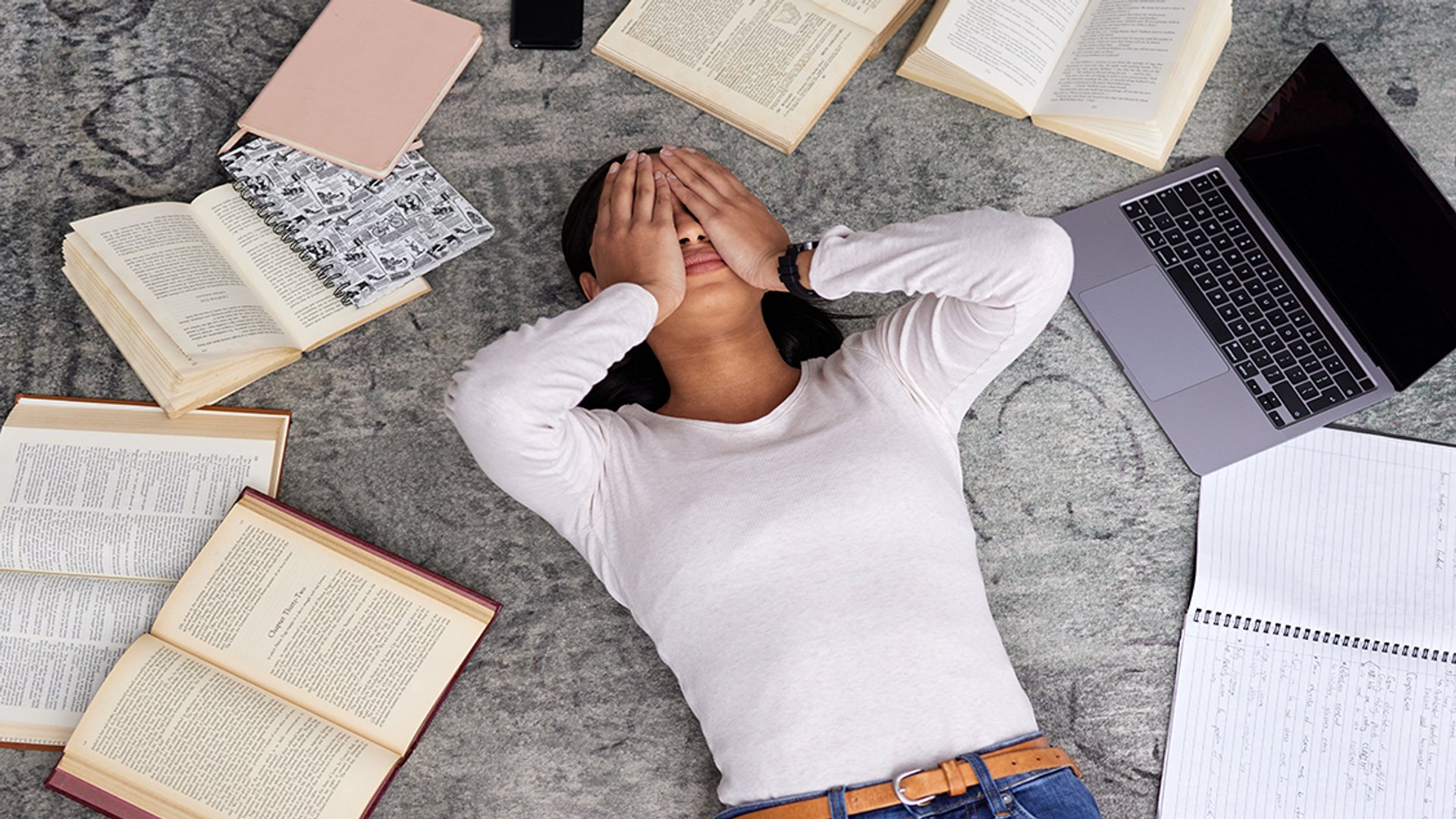 Stressed student