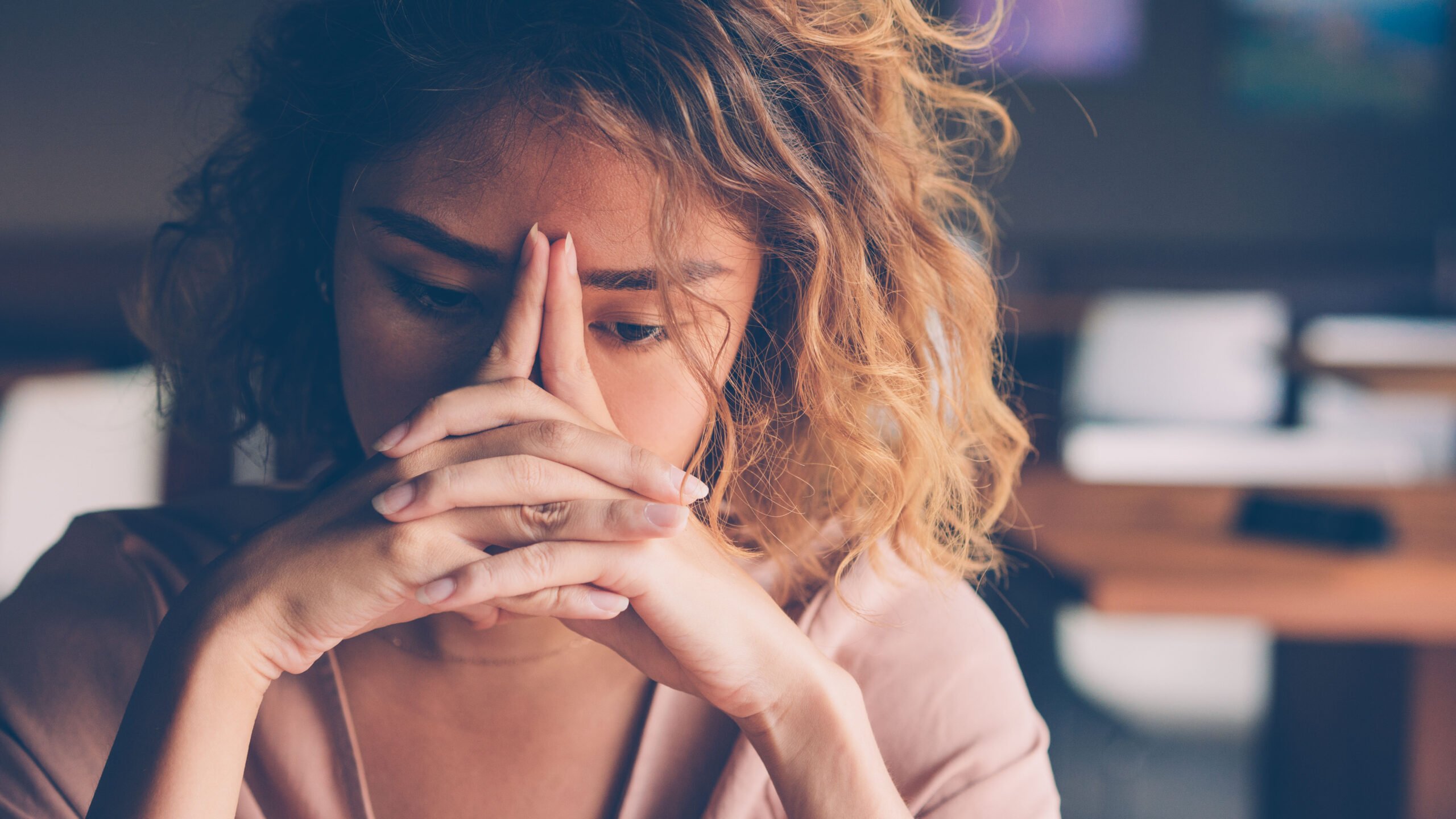 Stressed woman