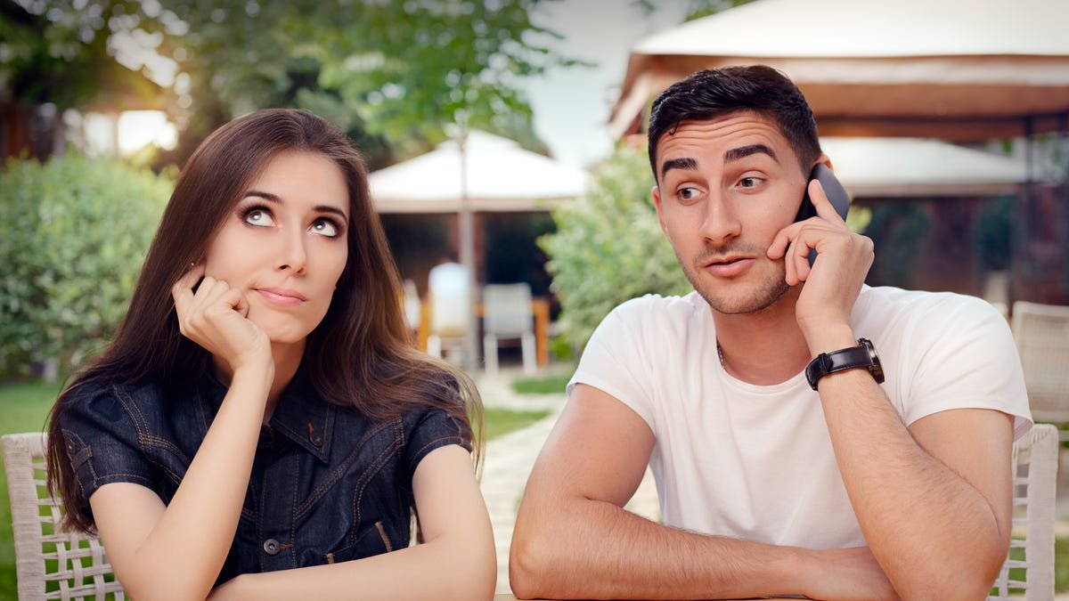 Thoughtful couple