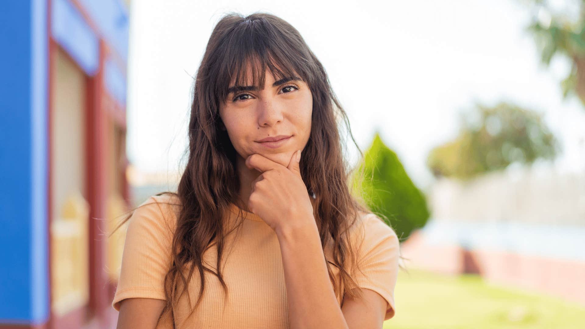 Thoughtful student