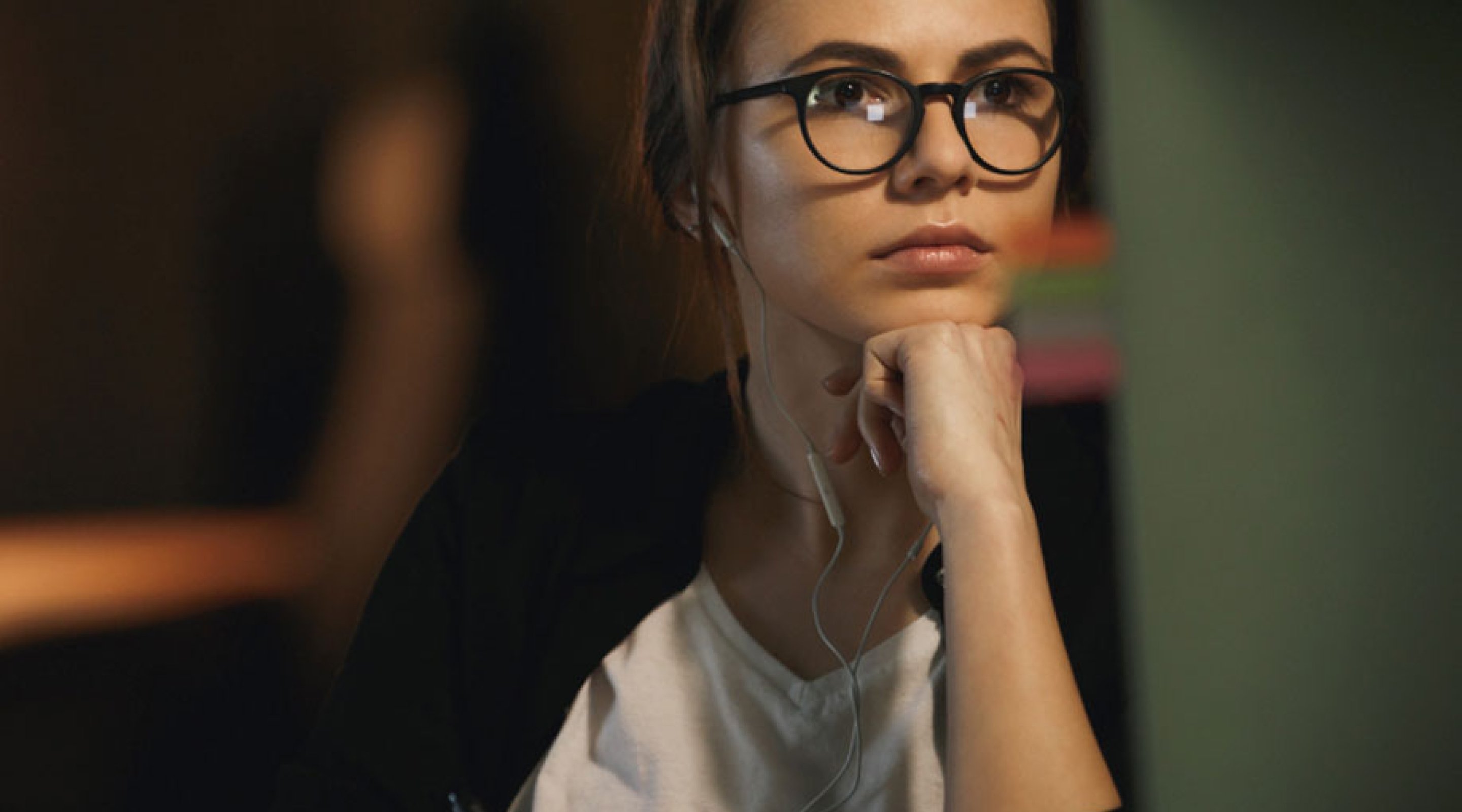 Thoughtful student