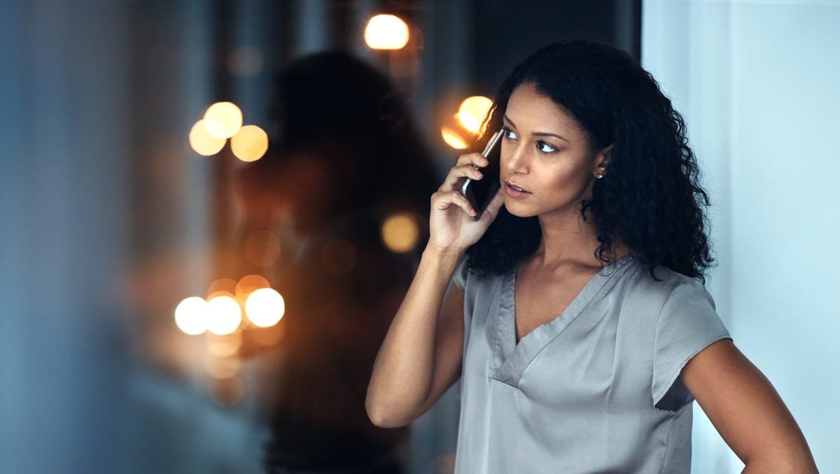 Woman on phone