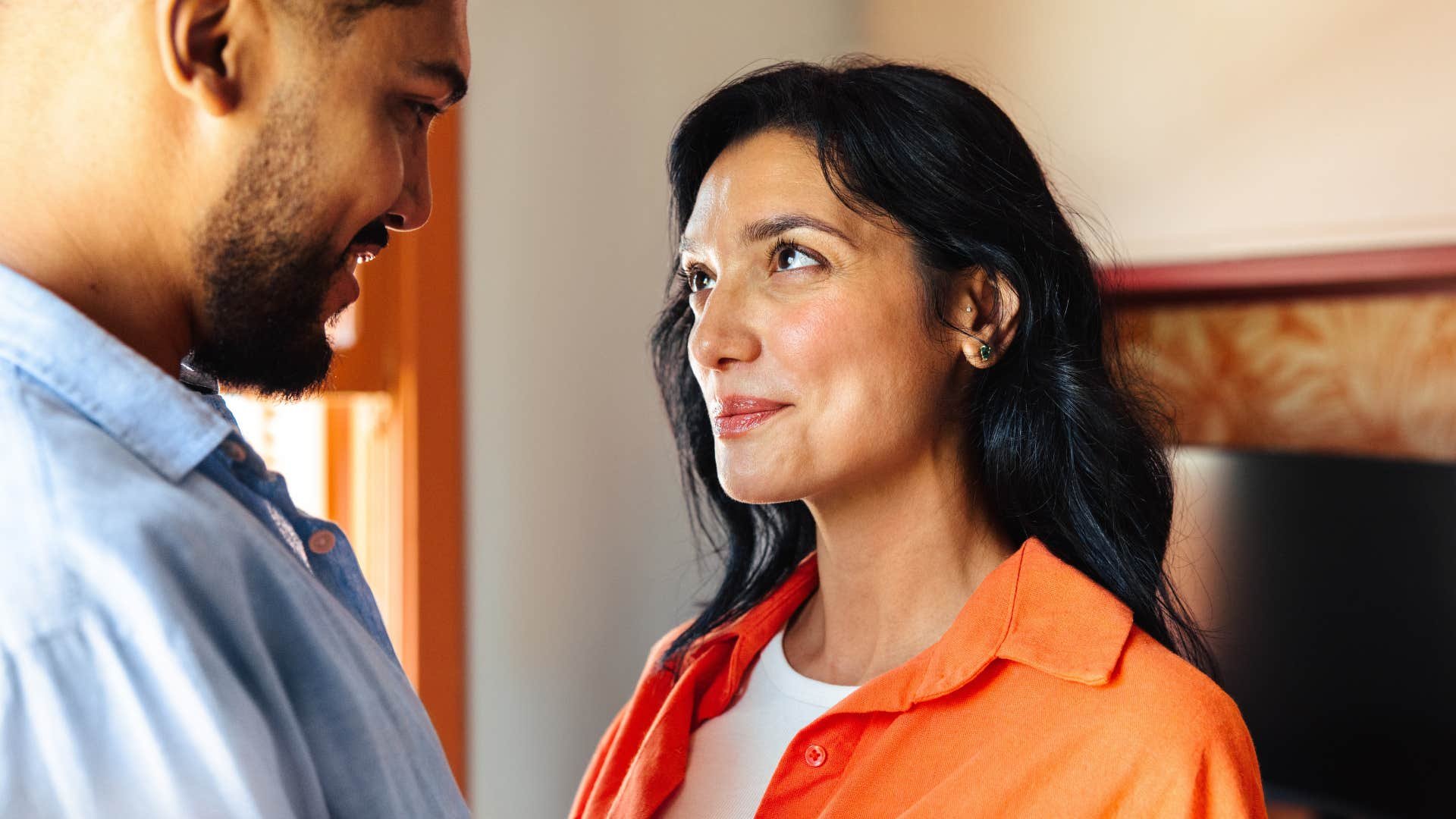 Couple in conversation