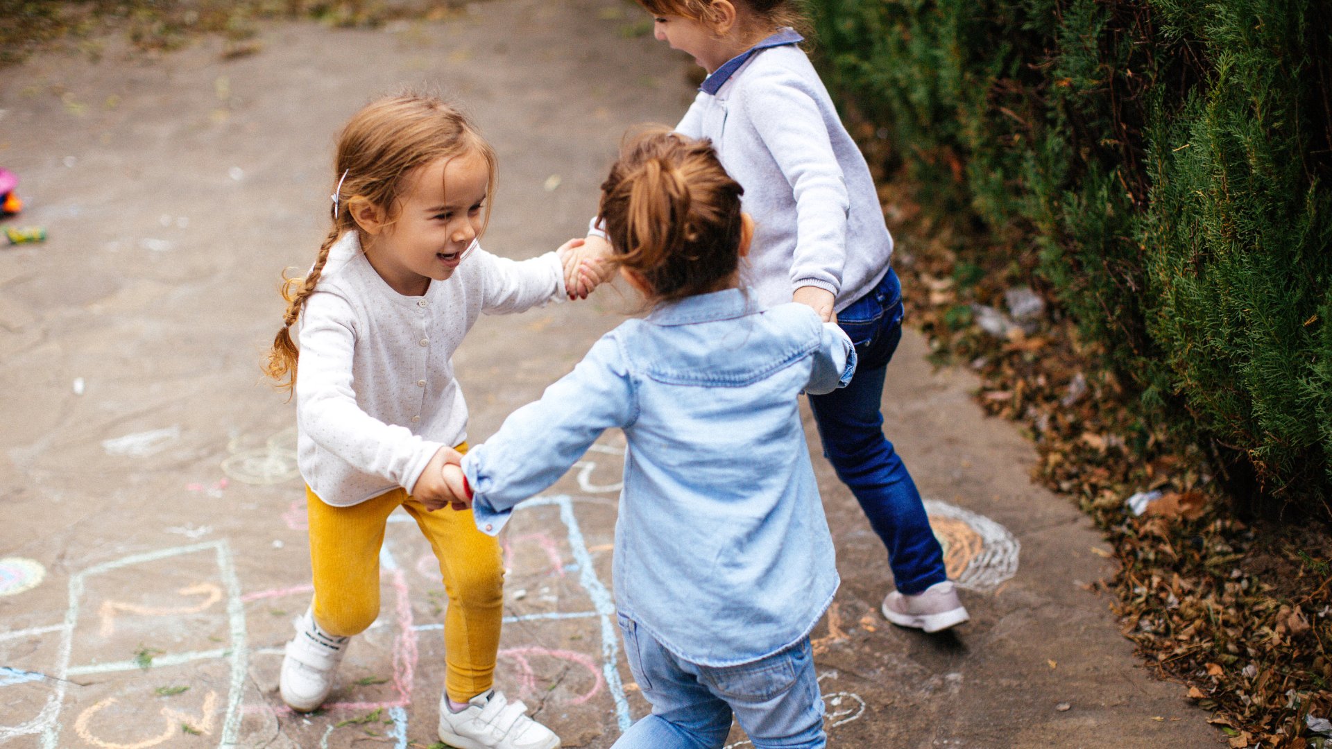Kids playing outside